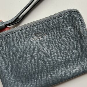 Coach zipper wristlet